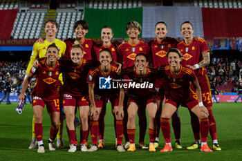 2024-05-24 - The AS Roma line up before the match between AS Roma v ACF Fiorentina at Dino Manuzzi Stadium on May 24, 2024 in Cesena, Italy. ©Photo: Cinzia Camela. - FINAL - AS ROMA VS ACF FIORENTINA - WOMEN ITALIAN CUP - SOCCER