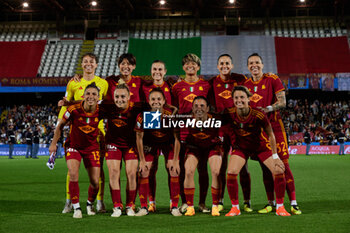 2024-05-24 - The AS Roma line up before the match between AS Roma v ACF Fiorentina at Dino Manuzzi Stadium on May 24, 2024 in Cesena, Italy. ©Photo: Cinzia Camela. - FINAL - AS ROMA VS ACF FIORENTINA - WOMEN ITALIAN CUP - SOCCER