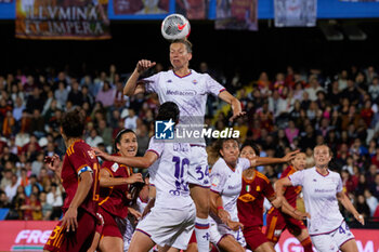 2024-05-24 - Laura Agard of ACF Fiorentina hits the ball during the match between AS Roma v ACF Fiorentina at Dino Manuzzi Stadium on May 24, 2024 in Cesena, Italy. ©Photo: Cinzia Camela. - FINAL - AS ROMA VS ACF FIORENTINA - WOMEN ITALIAN CUP - SOCCER