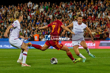 2024-05-24 - Evelyne Viens of AS Roma, scores the goal during the match between AS Roma v ACF Fiorentina at Dino Manuzzi Stadium on May 24, 2024 in Cesena, Italy. ©Photo: Cinzia Camela. - FINAL - AS ROMA VS ACF FIORENTINA - WOMEN ITALIAN CUP - SOCCER