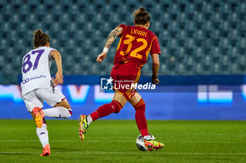 2024-05-24 - AS Roma player Elena Linari and ACF Fiorentina player Veronica Boquete compete for the ball during the match between AS Roma v ACF Fiorentina at Dino Manuzzi Stadium on May 24, 2024 in Cesena, Italy. ©Photo: Cinzia Camela. - FINAL - AS ROMA VS ACF FIORENTINA - WOMEN ITALIAN CUP - SOCCER