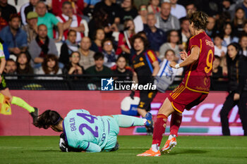 2024-05-24 - AS Roma player Valentina Giacinti and ACF Fiorentina player Rachele Baldi compete for the ball during the match between AS Roma v ACF Fiorentina at Dino Manuzzi Stadium on May 24, 2024 in Cesena, Italy. ©Photo: Cinzia Camela. - FINAL - AS ROMA VS ACF FIORENTINA - WOMEN ITALIAN CUP - SOCCER