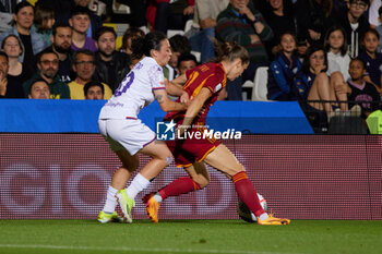 2024-05-24 - ACF Fiorentina player Michela Catena and AS Roma player Emilie Havi compete for the ball during the match between AS Roma v ACF Fiorentina at Dino Manuzzi Stadium on May 24, 2024 in Cesena, Italy. ©Photo: Cinzia Camela. - FINAL - AS ROMA VS ACF FIORENTINA - WOMEN ITALIAN CUP - SOCCER