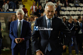 2024-05-24 - Andrea Abodi, Gabriele Gravina of FIGC are seen during the Women Italy Cup match betweeen AS Roma and ACF Fiorentina at Dino Manuzzi Stadium on May 24, 2024 in Cesena, Italy. ©Photo: Cinzia Camela. - FINAL - AS ROMA VS ACF FIORENTINA - WOMEN ITALIAN CUP - SOCCER