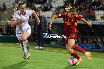 2024-05-24 - Emilie Haavi of AS Roma and Emma Skou Farge of ACF Fiorentina compete for the ball during the match between AS Roma v ACF Fiorentina at Dino Manuzzi Stadium on May 24, 2024 in Cesena, Italy. ©Photo: Cinzia Camela. - FINAL - AS ROMA VS ACF FIORENTINA - WOMEN ITALIAN CUP - SOCCER