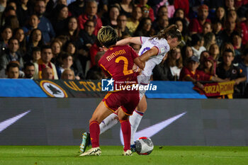 2024-05-24 - Moeka Minami of AS Roma and Pauline Hammarlund of Fiorentina, compete for the ball during the match between AS Roma v ACF Fiorentina at Dino Manuzzi Stadium on May 24, 2024 in Cesena, Italy. ©Photo: Cinzia Camela. - FINAL - AS ROMA VS ACF FIORENTINA - WOMEN ITALIAN CUP - SOCCER