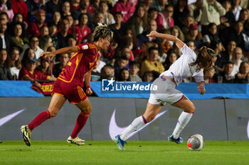 2024-05-24 - Moeka Minami of AS Roma and Pauline Hammarlund of Fiorentina, compete for the ball during the match between AS Roma v ACF Fiorentina at Dino Manuzzi Stadium on May 24, 2024 in Cesena, Italy. ©Photo: Cinzia Camela. - FINAL - AS ROMA VS ACF FIORENTINA - WOMEN ITALIAN CUP - SOCCER