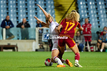 2024-05-24 - Alayah Pilgrim of AS Roma and Alexandra Johannsdottir of Fiorentina compete for the ball during the match between AS Roma v ACF Fiorentina at Dino Manuzzi Stadium on May 24, 2024 in Cesena, Italy. ©Photo: Cinzia Camela. - FINAL - AS ROMA VS ACF FIORENTINA - WOMEN ITALIAN CUP - SOCCER