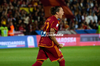 2024-05-24 - Manuela Giugliano of Roma kick the penalty during the Italy Cup women final match between AS Roma Women and AC Fiorentina Women at Stadio Dino Manuzzi on May 24, 2024 in Cesena, Italy. ©Photo: Cinzia Camela. - FINAL - AS ROMA VS ACF FIORENTINA - WOMEN ITALIAN CUP - SOCCER