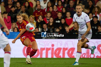 2024-05-24 - Alayah Pilgrim of AS Roma and Kaja Erzen of ACF Fiorentina compete for the ball during the match between AS Roma v ACF Fiorentina at Dino Manuzzi Stadium on May 24, 2024 in Cesena, Italy. ©Photo: Cinzia Camela. - FINAL - AS ROMA VS ACF FIORENTINA - WOMEN ITALIAN CUP - SOCCER