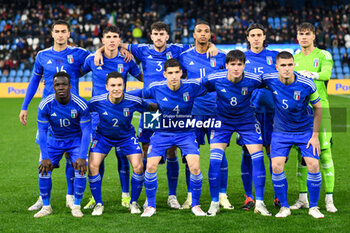 2024-03-26 - Italy U21 for team photo lined up - EURO 2025 U21 - QUALIFYING - ITALY VS TURKEY - UEFA EUROPEAN - SOCCER