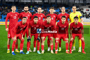 2024-03-26 - Turkiye for team photo lined up - EURO 2025 U21 - QUALIFYING - ITALY VS TURKEY - UEFA EUROPEAN - SOCCER