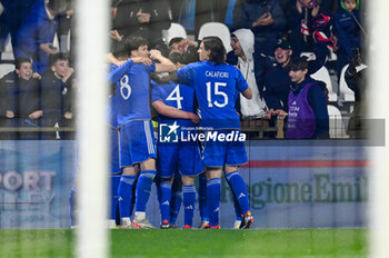 2024-03-26 - Italy's Matteo Ghilardi celebrates after scoring a goal - EURO 2025 U21 - QUALIFYING - ITALY VS TURKEY - UEFA EUROPEAN - SOCCER