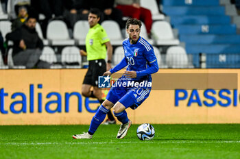 2024-03-26 - Italy’s Andrea Cambiaso portrait in action - EURO 2025 U21 - QUALIFYING - ITALY VS TURKEY - UEFA EUROPEAN - SOCCER