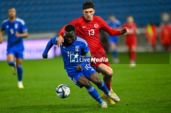 2024-03-26 - Italy’s Wilfried Gnonto portrait in action - EURO 2025 U21 - QUALIFYING - ITALY VS TURKEY - UEFA EUROPEAN - SOCCER