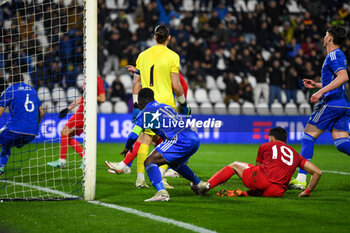 2024-03-26 - Italy's Matteo Ghilardi scores a goal - EURO 2025 U21 - QUALIFYING - ITALY VS TURKEY - UEFA EUROPEAN - SOCCER