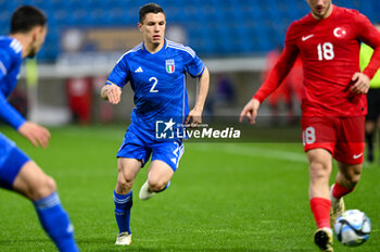 2024-03-26 - Italy's Mattia Zanotti portrait in action - EURO 2025 U21 - QUALIFYING - ITALY VS TURKEY - UEFA EUROPEAN - SOCCER