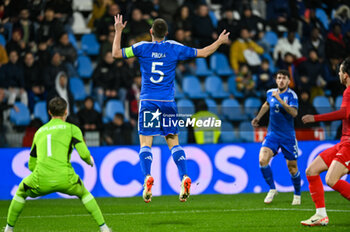 2024-03-26 - Header of Italy’s Lorenzo Pirola - EURO 2025 U21 - QUALIFYING - ITALY VS TURKEY - UEFA EUROPEAN - SOCCER