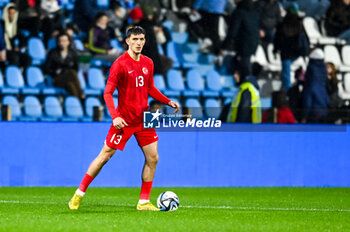 2024-03-26 - Turkiye’s Kaplan Ahmetcan portrait in action - EURO 2025 U21 - QUALIFYING - ITALY VS TURKEY - UEFA EUROPEAN - SOCCER