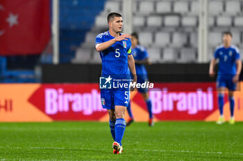 2024-03-26 - Italy’s Lorenzo Pirola portrait in action - EURO 2025 U21 - QUALIFYING - ITALY VS TURKEY - UEFA EUROPEAN - SOCCER