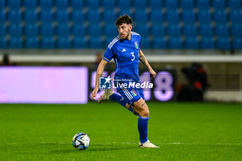 2024-03-26 - Italy’s Matteo Ruggeri portrait in action - EURO 2025 U21 - QUALIFYING - ITALY VS TURKEY - UEFA EUROPEAN - SOCCER