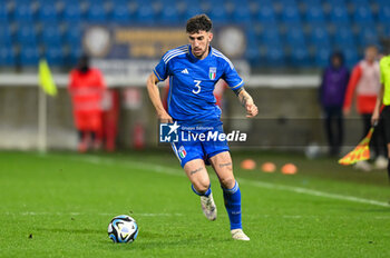 2024-03-26 - Italy’s Matteo Ruggeri portrait in action - EURO 2025 U21 - QUALIFYING - ITALY VS TURKEY - UEFA EUROPEAN - SOCCER