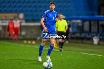 2024-03-26 - Italy’s Matteo Ruggeri portrait in action - EURO 2025 U21 - QUALIFYING - ITALY VS TURKEY - UEFA EUROPEAN - SOCCER