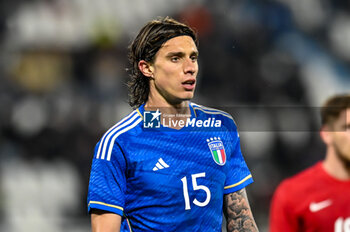 2024-03-26 - Italy’s Riccardo Calafiori portrait - EURO 2025 U21 - QUALIFYING - ITALY VS TURKEY - UEFA EUROPEAN - SOCCER