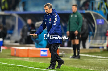 2024-03-26 - Italy's U21 Head Coach Carmine Nunziata gestures - EURO 2025 U21 - QUALIFYING - ITALY VS TURKEY - UEFA EUROPEAN - SOCCER