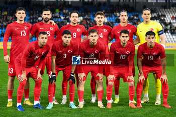 2024-03-26 - Turkiye U21 for team photo lined up - EURO 2025 U21 - QUALIFYING - ITALY VS TURKEY - UEFA EUROPEAN - SOCCER