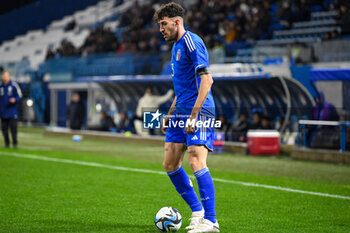 2024-03-26 - Italy’s Matteo Ruggeri portrait in action - EURO 2025 U21 - QUALIFYING - ITALY VS TURKEY - UEFA EUROPEAN - SOCCER