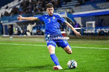 2024-03-26 - Italy’s Matteo Ruggeri portrait in action - EURO 2025 U21 - QUALIFYING - ITALY VS TURKEY - UEFA EUROPEAN - SOCCER