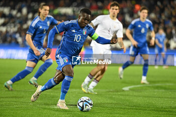 2024-03-22 - Wilfried Gnonto (Italy) in action - EURO 2025 U21 - QUALIFYING - ITALY V LATVIA - UEFA EUROPEAN - SOCCER