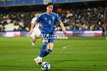 2024-03-22 - Giovanni Fabbian (Italy) in action - EURO 2025 U21 - QUALIFYING - ITALY V LATVIA - UEFA EUROPEAN - SOCCER