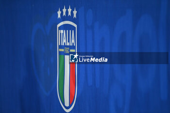 2024-03-22 - Italy FIGc logo banner - EURO 2025 U21 - QUALIFYING - ITALY V LATVIA - UEFA EUROPEAN - SOCCER
