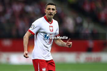 2024-02-25 - Bartosz Slisz of Poland during the UEFA Euro 2024, Play-off football match between Poland and Estonia on March 21, 2024 at PGE Narodowy stadium in Warsaw, Poland - FOOTBALL - EURO 2024 - PLAY OFF - POLAND V ESTONIA - UEFA EUROPEAN - SOCCER