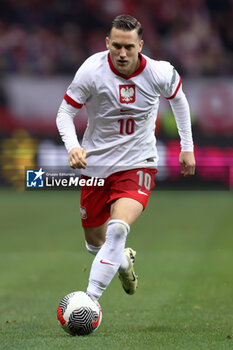 2024-02-25 - Piotr Zielinski of Poland during the UEFA Euro 2024, Play-off football match between Poland and Estonia on March 21, 2024 at PGE Narodowy stadium in Warsaw, Poland - FOOTBALL - EURO 2024 - PLAY OFF - POLAND V ESTONIA - UEFA EUROPEAN - SOCCER