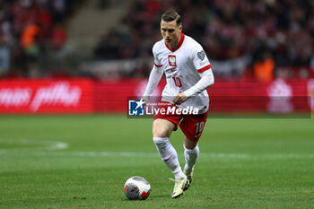 2024-02-25 - Piotr Zielinski of Poland during the UEFA Euro 2024, Play-off football match between Poland and Estonia on March 21, 2024 at PGE Narodowy stadium in Warsaw, Poland - FOOTBALL - EURO 2024 - PLAY OFF - POLAND V ESTONIA - UEFA EUROPEAN - SOCCER