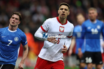 2024-02-25 - Jan Bednarek of Poland during the UEFA Euro 2024, Play-off football match between Poland and Estonia on March 21, 2024 at PGE Narodowy stadium in Warsaw, Poland - FOOTBALL - EURO 2024 - PLAY OFF - POLAND V ESTONIA - UEFA EUROPEAN - SOCCER