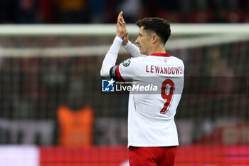 2024-02-25 - Robert Lewandowski of Poland during the UEFA Euro 2024, Play-off football match between Poland and Estonia on March 21, 2024 at PGE Narodowy stadium in Warsaw, Poland - FOOTBALL - EURO 2024 - PLAY OFF - POLAND V ESTONIA - UEFA EUROPEAN - SOCCER