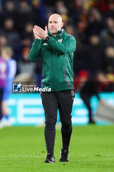 2024-03-21 - Wales Manager Robert Page at full time during the UEFA Euro 2024, Play-off football match between Wales and Finland on 21 March 2024 at Cardiff City Stadium in Cardiff, Wales - FOOTBALL - EURO 2024 - PLAY OFF - WALES V FINLAND - UEFA EUROPEAN - SOCCER