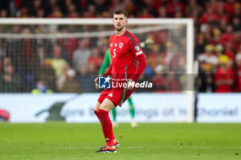 2024-03-21 - Chris Mepham (5) of Wales during the UEFA Euro 2024, Play-off football match between Wales and Finland on 21 March 2024 at Cardiff City Stadium in Cardiff, Wales - FOOTBALL - EURO 2024 - PLAY OFF - WALES V FINLAND - UEFA EUROPEAN - SOCCER