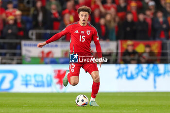 2024-03-21 - Ethan Ampadu (15) of Wales during the UEFA Euro 2024, Play-off football match between Wales and Finland on 21 March 2024 at Cardiff City Stadium in Cardiff, Wales - FOOTBALL - EURO 2024 - PLAY OFF - WALES V FINLAND - UEFA EUROPEAN - SOCCER