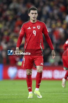 2024-03-21 - Brennan Johnson (9) of Wales during the UEFA Euro 2024, Play-off football match between Wales and Finland on 21 March 2024 at Cardiff City Stadium in Cardiff, Wales - FOOTBALL - EURO 2024 - PLAY OFF - WALES V FINLAND - UEFA EUROPEAN - SOCCER