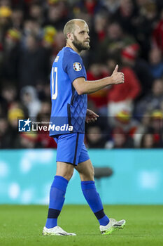 2024-03-21 - Teemu Pukki of Finland during the UEFA Euro 2024, Play-off football match between Wales and Finland on 21 March 2024 at Cardiff City Stadium in Cardiff, Wales - FOOTBALL - EURO 2024 - PLAY OFF - WALES V FINLAND - UEFA EUROPEAN - SOCCER