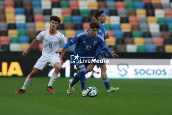 2024-03-23 - Simone Pafundi (Italy) - Stepan Misek (Czech Republic) - U19 EURO CHAMPIONSHIP - CZECH REPUBLIC VS ITALY - UEFA EUROPEAN - SOCCER