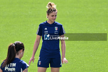 2024-04-02 - Italian player Cecilia Salvai - ITALY WOMEN TRAINING SESSION - UEFA EUROPEAN - SOCCER