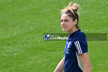 2024-04-02 - Italian player Cecilia Salvai - ITALY WOMEN TRAINING SESSION - UEFA EUROPEAN - SOCCER