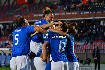 2024-04-05 - Italy's celebrate during the Women's European Qualifiers 2025 match 
Italy vs Us Netherlands at the Gigi Marulla Stadium in Cosenza, Italy on 
April 5, 2024 - WOMEN'S EURO 2025 - ITALY VS NETHERLANDS - UEFA EUROPEAN - SOCCER