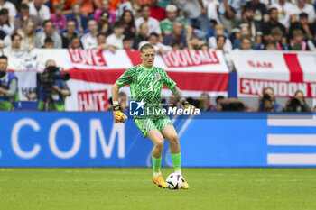 2024-06-30 - England goalkeeper Jordan Pickford during the UEFA Euro 2024, Round of 16 football match between England and Slovakia on 30 June 2024 at Veltins-Arena in Gelsenkirchen, Germany - FOOTBALL - EURO 2024 - 1/8 - ENGLAND V SLOVAKIA - UEFA EUROPEAN - SOCCER